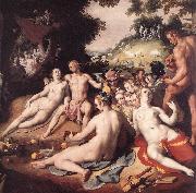 CORNELIS VAN HAARLEM The Wedding of Peleus and Thetis (detail) sd France oil painting artist